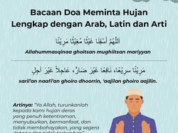 Bacaan Doa Meminta Hujan Lengkap dengan Arab, Latin dan Arti