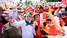 Ribuan Emak-emak PKS Siap Jadi Jurkam Menangkan Khofifah-Emil