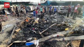 VIDEO: Serangan Israel Hantam Gaza, Pengungsi Terbakar Hidup-hidup