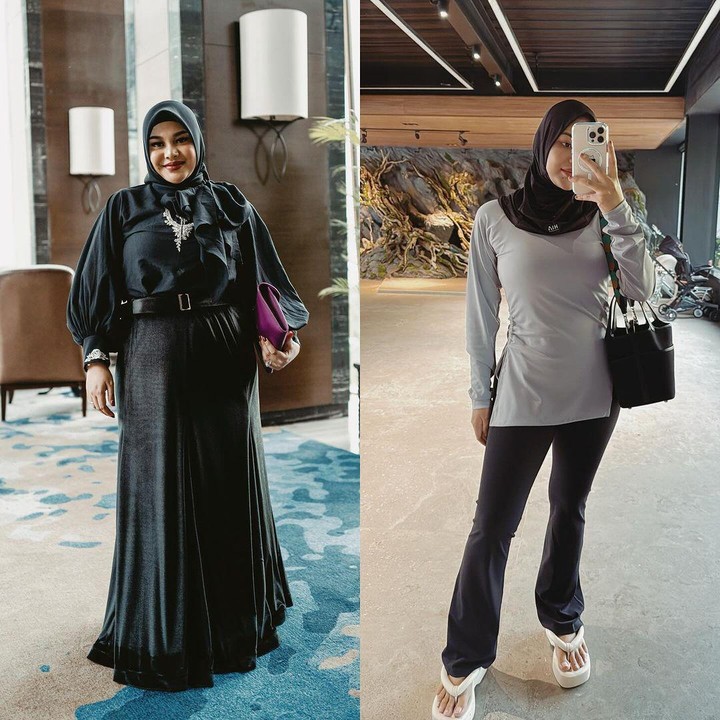 <p>"Kuncinya ya niat. Hempas 18 kilogram. Jangan lupa bahagia gengsss," tutur Aurel seraya membagikan potret before dan after-nya setelah menjalani diet. (Foto: Instagram: @aurelie.hermansyah)<br /><br /><br /></p>
