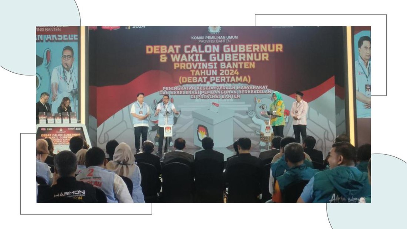 Mengukur Janji Debat Perdana Pilgub Banten 2024