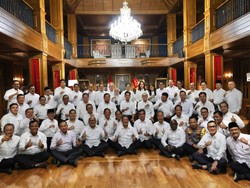 Retreat Kabinet Merah Putih di Lembah Tidar Diawali Senam Pagi