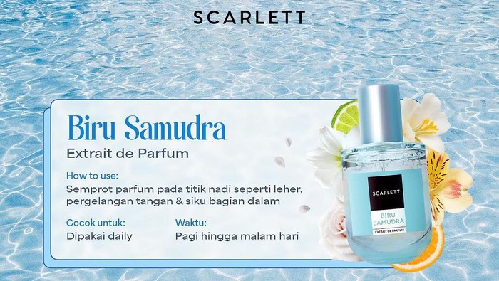 Scarlett Luncurkan Parfum Biru dan Kilau Samudra, Terinspirasi dari Laut Indonesia
