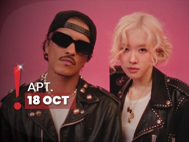 Saling Goda di IG, Bruno Mars & Rose BLACKPINK Rilis MV APT.