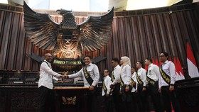 FOTO: Gladi Kotor Pelantikan Presiden Terpilih Prabowo