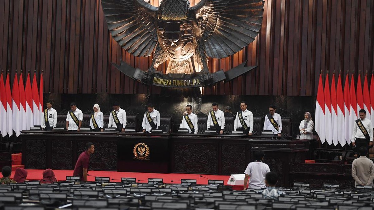 FOTO: Gladi Kotor Pelantikan Presiden Terpilih Prabowo