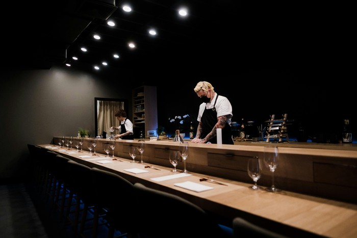 Ilustrasi sushi omakase