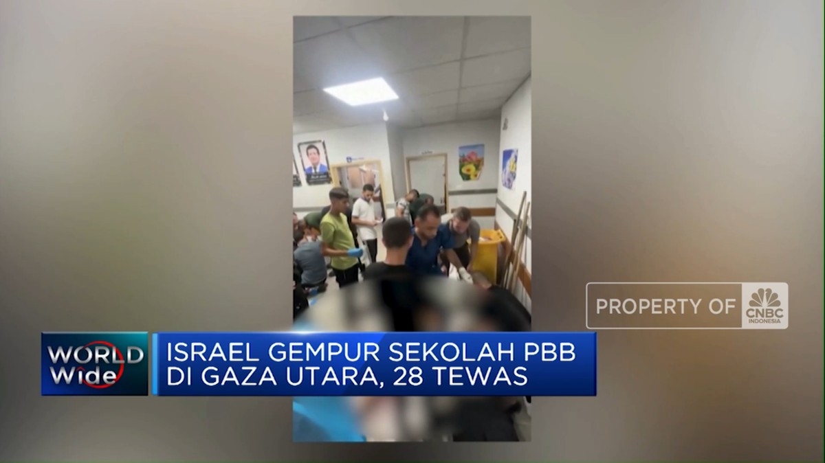 Video: Israel Luluh Lantakkan Sekolah di Jabalia Gaza, 28 Orang Tewas