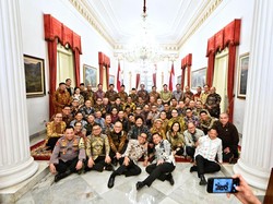 Ini Foto Bareng Jokowi dan Para Menteri Saat Makan Siang Pamitan di Istana