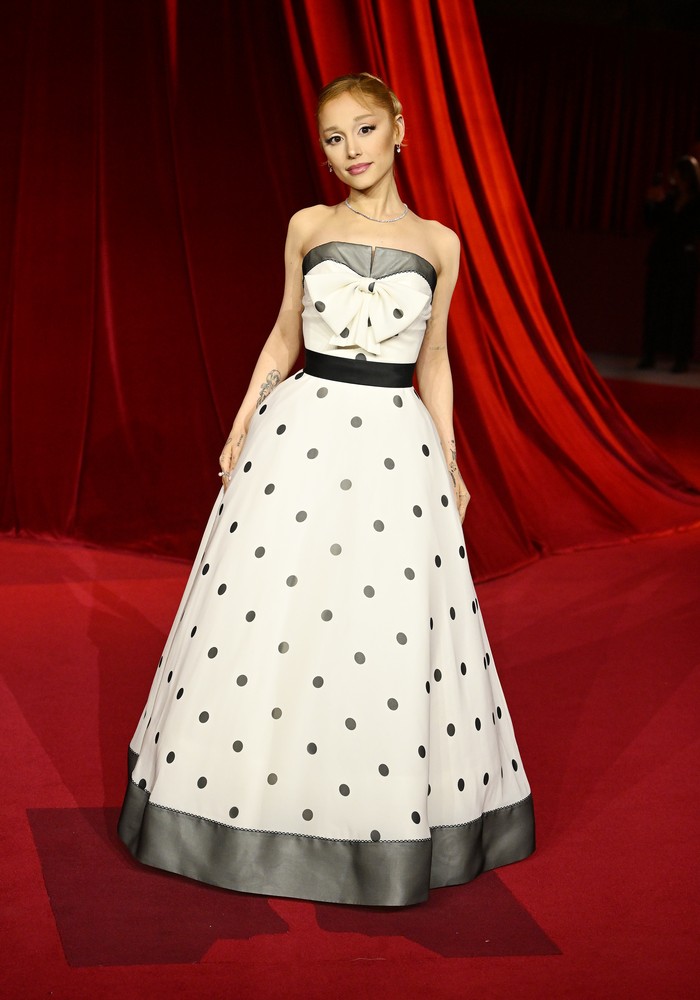 Ariana Grande at the Fourth Annual Academy Museum Gala held at Academy Museum of Motion Pictures on October 19, 2024 in Los Angeles, California. (Photo by Gilbert Flores/WWD via Getty Images)