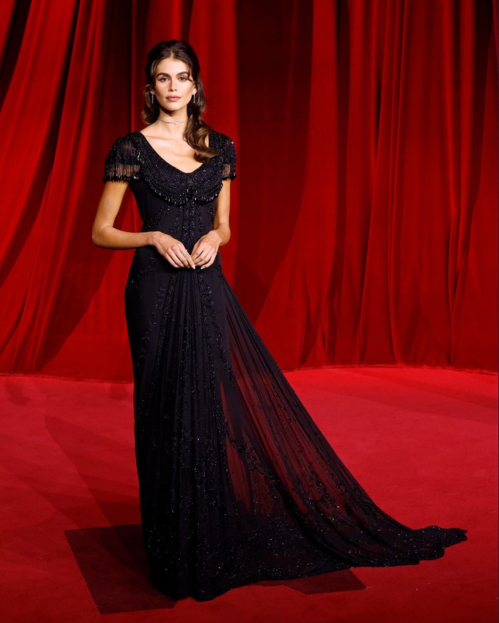 LOS ANGELES, CALIFORNIA - OCTOBER 19: Kaia Gerber attends the 2024 Academy Museum Gala at Academy Museum of Motion Pictures on October 19, 2024 in Los Angeles, California. (Photo by Taylor Hill/FilmMagic)