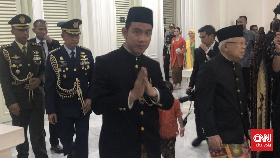 Gibran Antar Ma'ruf Amin Tinggalkan Istana Wapres