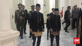 Pisah Sambut dengan Ma'ruf, Gibran Ajak Jan Ethes di Istana Wapres