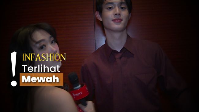 Gaya Kompak Livy Renata dan Gabriel Prince dengan Outfit Merah Merona