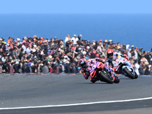 Ilustrasi MotoGP Australia di Sirkuit Phillip Island.