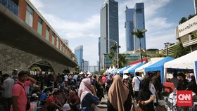 Panggung Rakyat Dipadati Warga, Rayakan Pelantikan Prabowo-Gibran