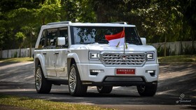 FOTO: Tampang Sangar Maung Garuda Tunggangan Prabowo ke Istana