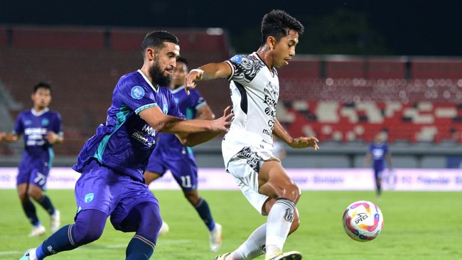 Bali United menang dramatis 1-0 atas Persita Tangerang pada pertandingan pekan kedelapan Liga 1 2024/2025 di Stadion Kapten I Wayan Dipta, Minggu (20/10).