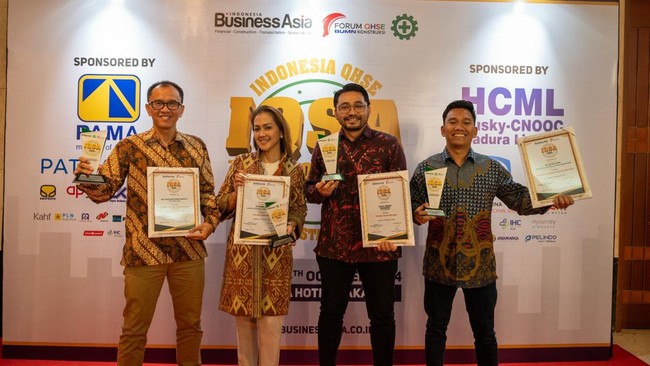 Patra Jasa meraih empat penghargaan atas keberhasilannya dalam mempertahankan Zero Accident, dengan mengimplementasikan Quality, Health and Safety Environment.