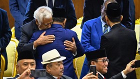 Momen Hangat Prabowo Terima PM Timor Leste Xanana: Jas Kita Sama