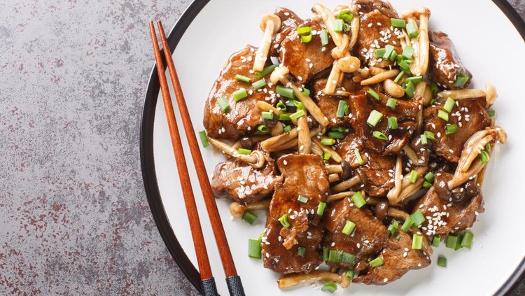 Ilustrasi beef teriyaki