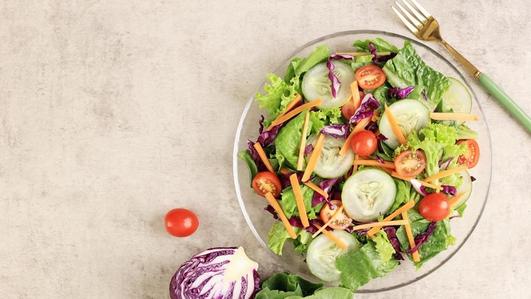 Ilustrasi salad sayur