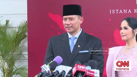 VIDEO: Keterangan Pers AHY Usai Dilantik Jadi Menteri