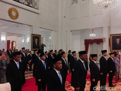 Resmi! Prabowo Lantik 48 Menteri Kabinet Merah Putih