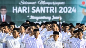 FOTO: Momen Hari Santri Nasional, Menyambung Juang Rengkuh Masa Depan.