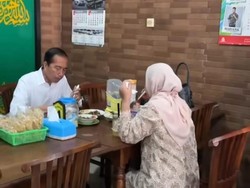 Pulang ke Solo, Jokowi Upload IG Story Makan Bareng Iriana