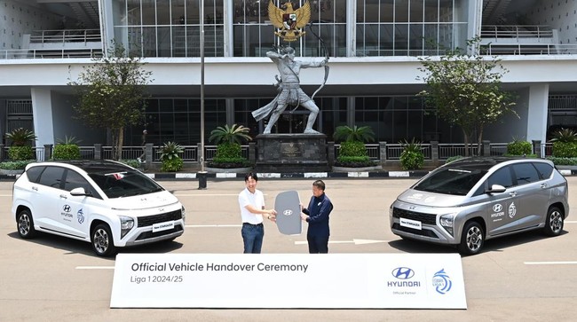 Sebanyak 35 unit Hyundai Stargazer untuk mendukung kebutuhan mobilitas dan operasional para penyelenggara kompetisi dan klub Liga 1 2024/25.