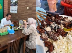 Mantan Pesiden Jokowi Jajan Sate hingga Ciri Khas Bakso Wonogiri