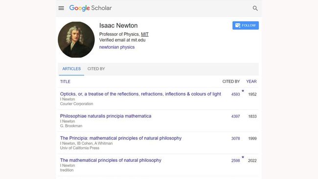 Sir Isaac Newton Dapat 'Email Verifikasi' Google, Bikin Kaget Peneliti