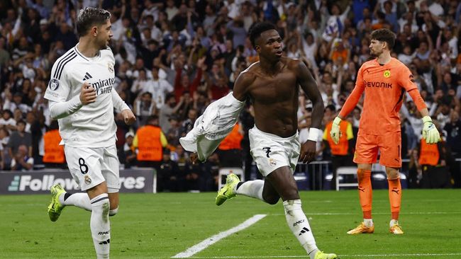 Hasil Liga Champions: Dramatis, Real Madrid Comeback Bantai Dortmund