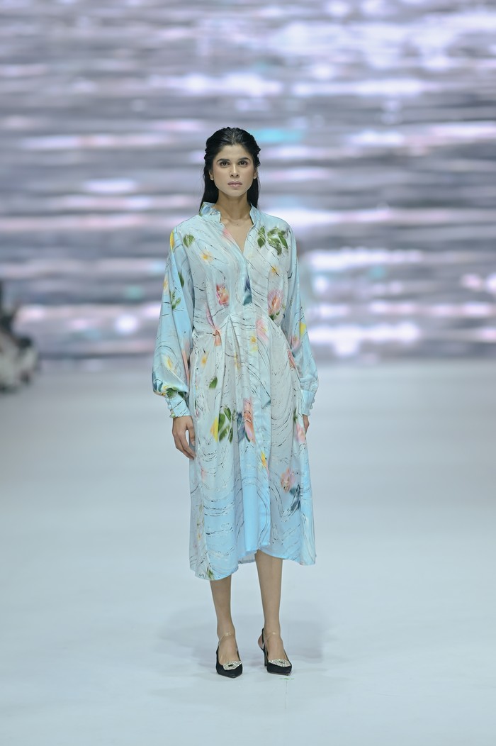 Ilustrasi abstrak ini merupakan hasil in-house illustrator K.A.L.A Studio, Dvita Mahendra./ Foto: Dok. JFW