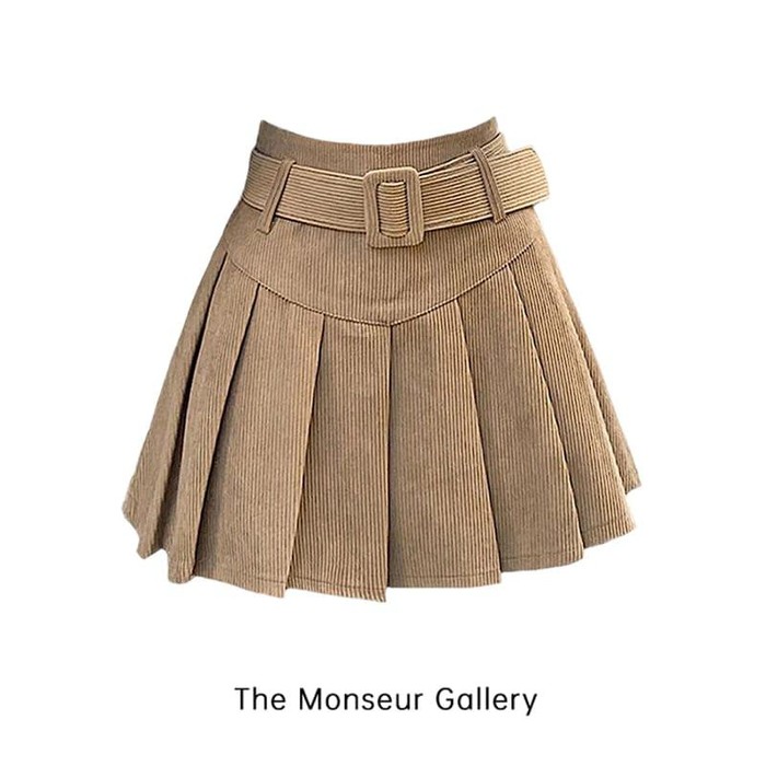 The Monseur Gallery Rok Mini Plisket Korean Style
