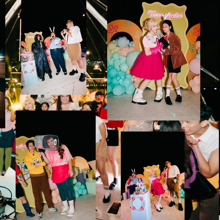 <p>Pesta tersebut dihadiri oleh rekan-rekan artis. Mulai dari Lyodra, Keanu, Fadil Jaidi, hingga Ziva Magnolya. "<em>and yaaa this is MY BIRTHDAY BASH</em> sampe ga cukup buat ngetag semua orang di foto itu," ungkap Tiara. (Foto: Instagram@tiaraandini)</p>