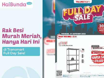 Rak Besi Murah Meriah, Hanya Hari Ini di Transmart Full Day Sale!