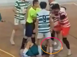 Viral Video Pemain Futsal Antarmahasiswa Dilarikan ke RS Usai Kepala Sengaja Diinjak