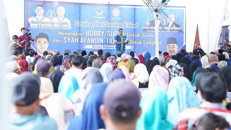 Calon Gubernur (cagub) Sumatera Utara nomor urut 1 Bobby Nasution menilai terjadi perubahan masif di Kabupaten Langkat
