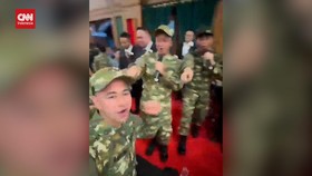 VIDEO: Kabinet Merah Putih Nyanyi dan Joget di Akmil Magelang