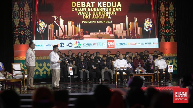 Debat terakhir para pasangan calon gubernur dan wakil gubernur DKI Jakarta 2024 bakal dilaksanakan pada Minggu (17/11).