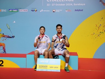 Sosok Jafar-Felisha, Pebulutangkis Indonesia Jawara Taipei Open 2025