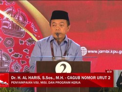 Al Haris Paparkan 12 Program Oke Gas di Debat Perdana Pilgub Jambi