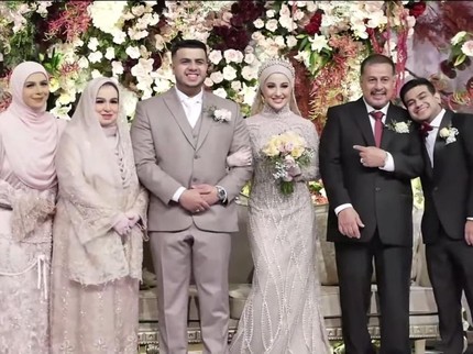 5 Potret Unduh Mantu Yislam Aljaidi dan Miskah Shafa, Fadil Jaidi Antusias