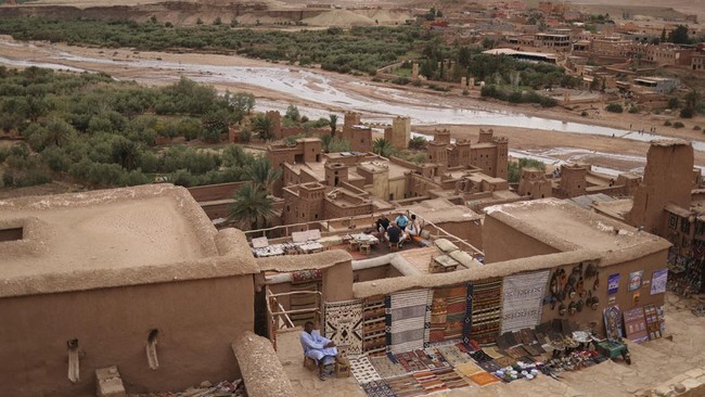 FOTO: Keajaiban Ksar Ait Ben Haddou, Rumah Tanah Liat di Gurun Sahara