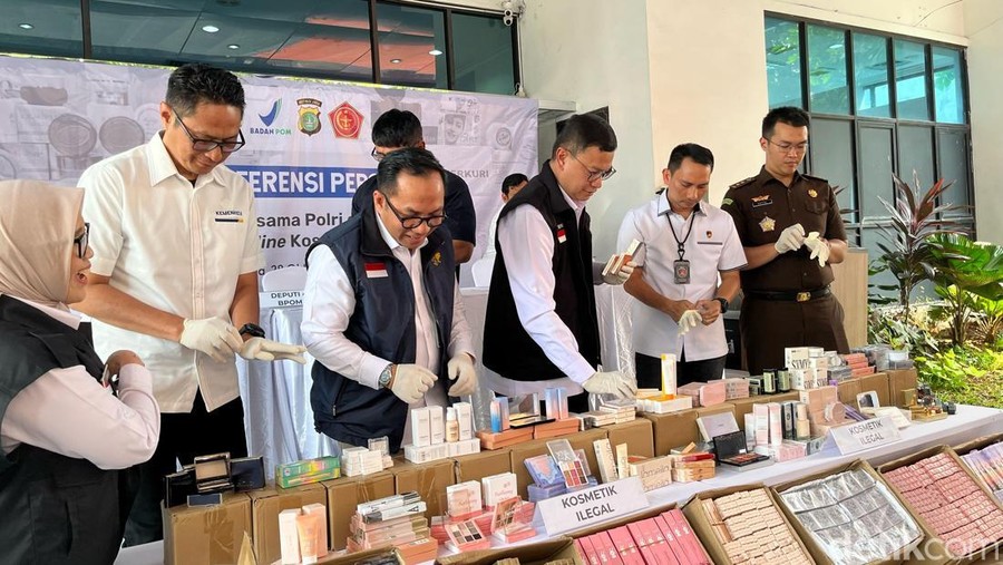 Penampakan Kosmetik Ilegal Lamiela & SVMY yang Diamankan BPOM RI