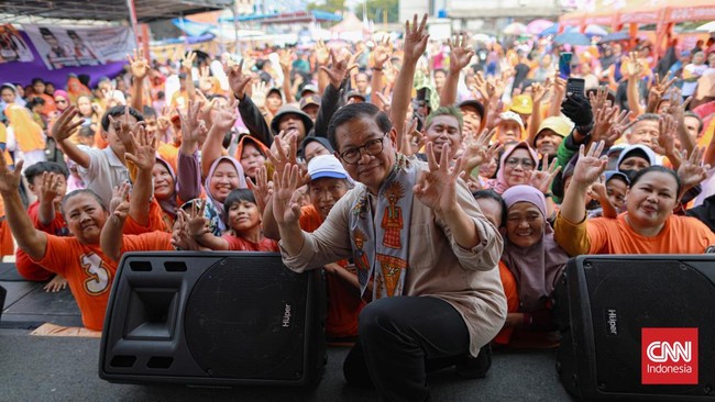 Calon gubernur DKI Jakarta nomor urut 3, Pramono Anung menyebut ribuan orang selalu datang ke kampanyenya.