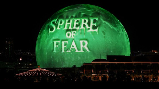 FOTO: Parade Rona Sphere of Fear di Las Vegas