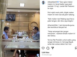 Video: Momen RK Makan Malam Bareng Prabowo di Restoran Padang